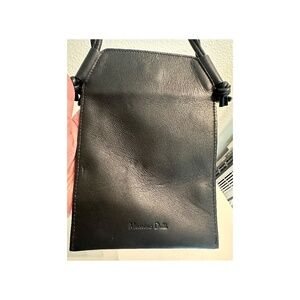 Massimo Dutti Black Mini Leather Bag